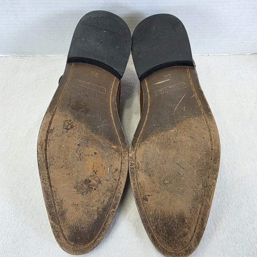 Stacy Adams Mens Brown Leather Cap Toe‎ Oxford Dress Shoes Size 9.5 M 24858